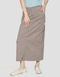 Triset Casual Denim Maxi Skirt Women