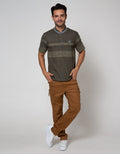 Watchout Casual Polo T-Shirt Neck Detail