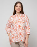 Triset Ladies Blouses Print Leaf