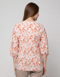 Triset Ladies Blouses Print Leaf