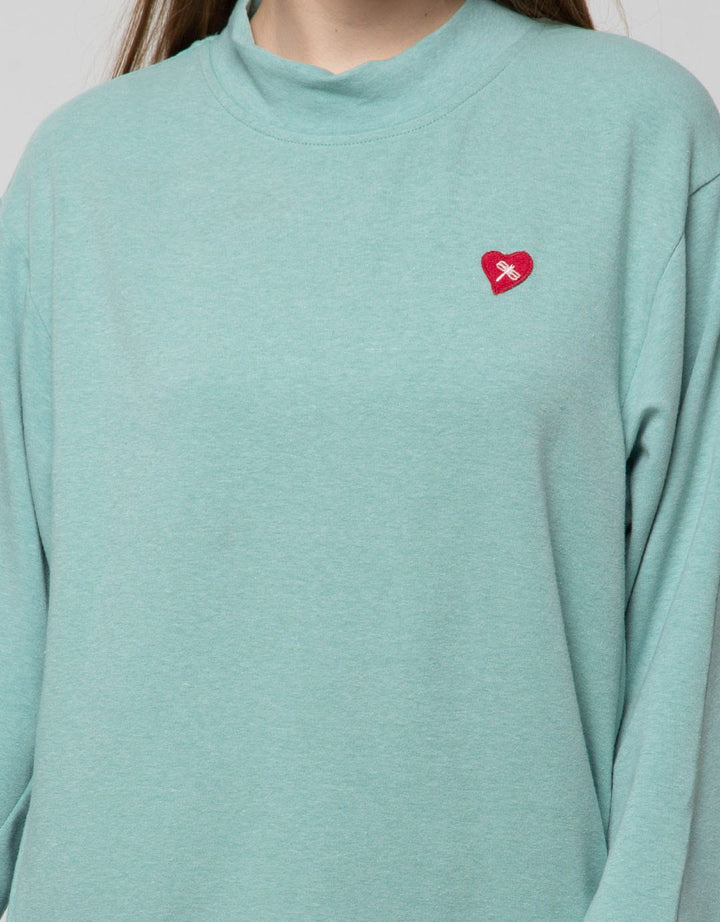 Triset Casual Long Sleeve T-Shirt Print Logo Love