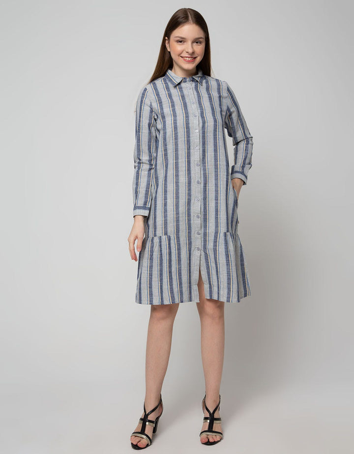 Triset Ladies Dresses Full Print Stripe