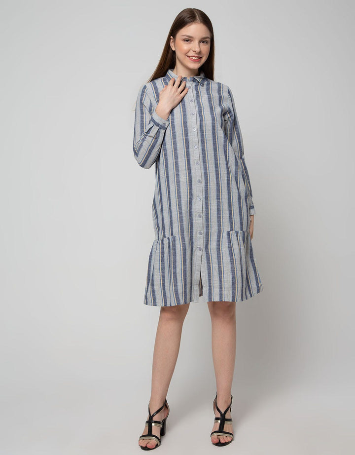 Triset Ladies Dresses Full Print Stripe