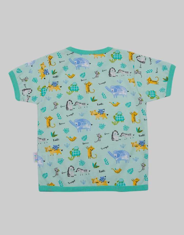 Pipiniko Short Sleeve Elephant And Friend Jo Print T-Shirt