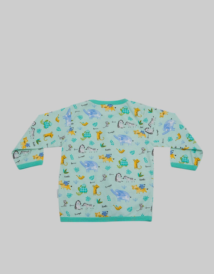 Pipiniko Long Sleeve Elephant And Friend Print T-Shirt