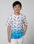 Aero Short Sleeve T-Shirt Ombre Outline Dino