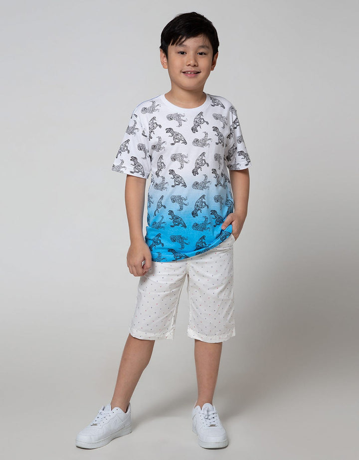 Aero Short Sleeve T-Shirt Ombre Outline Dino