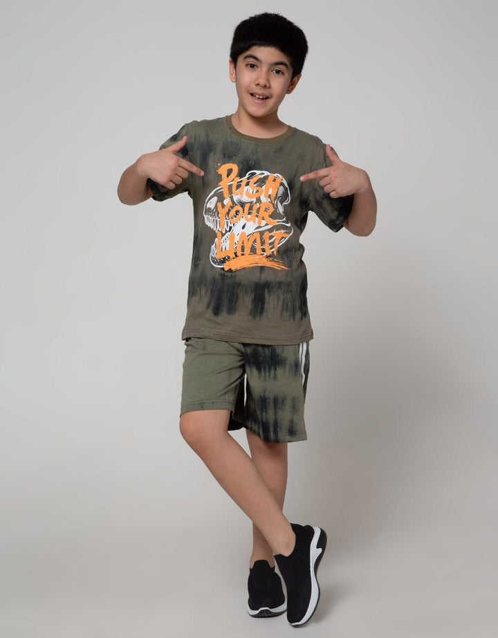 Aero Knit Set Tiedye Push Head Dino