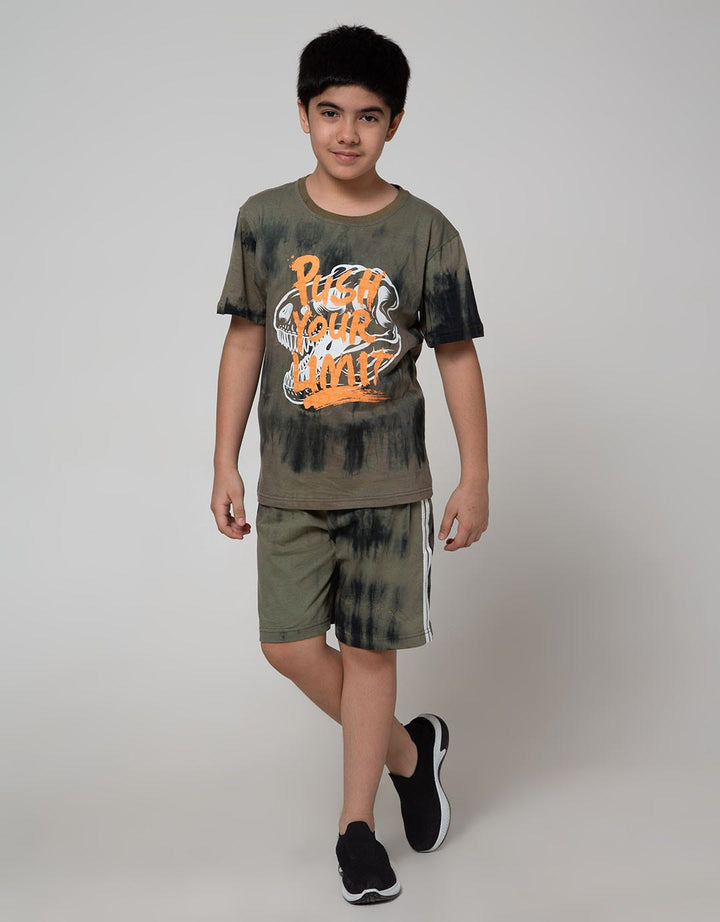 Aero Knit Set Tiedye Push Head Dino