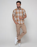 Watchout Casual Checker Bata Shirt