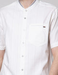 Watchout Casual Short Sleeves Koko Stand Up Collar