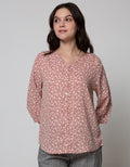 St. Yves Long Sleeve Blouse 7/8 Top Print Kuas