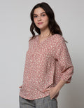 St. Yves Long Sleeve Blouse 7/8 Top Print Kuas
