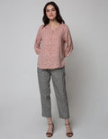 St. Yves Long Sleeve Blouse 7/8 Top Print Kuas