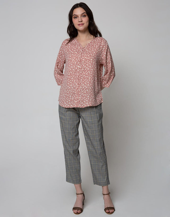 St. Yves Long Sleeve Blouse 7/8 Top Print Kuas
