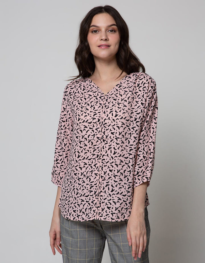 St. Yves Long Sleeve Blouse 7/8 Top Print Kuas