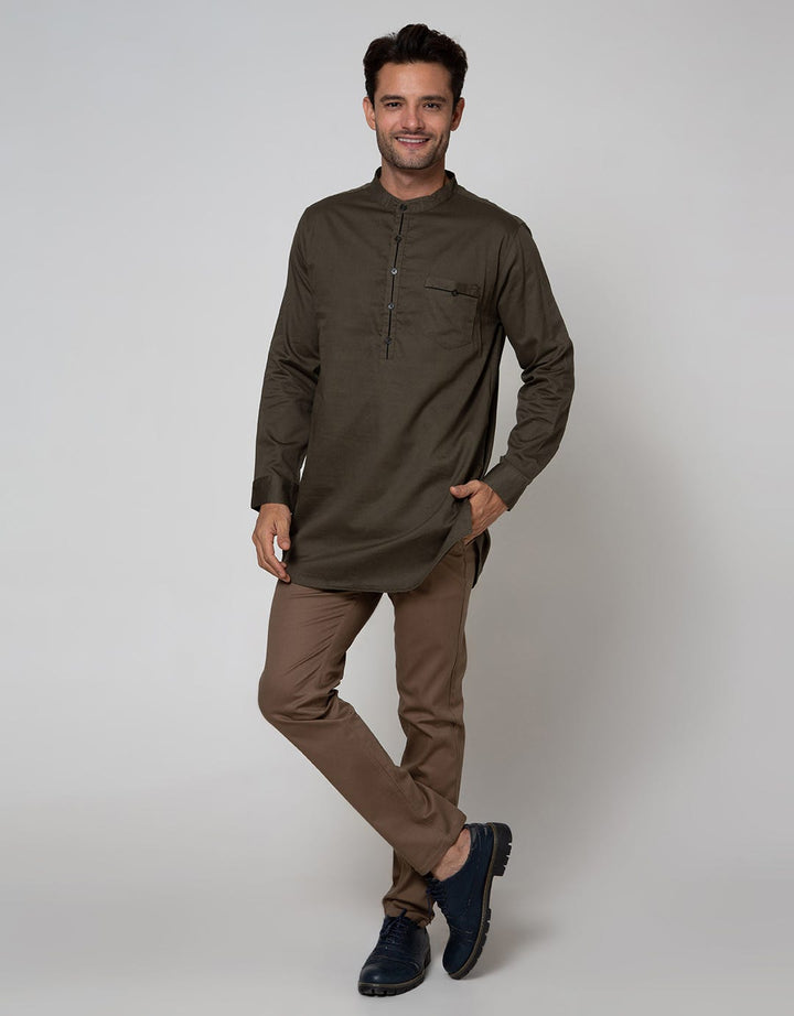 Details Long Sleeve Koko Gamis Twill Polos
