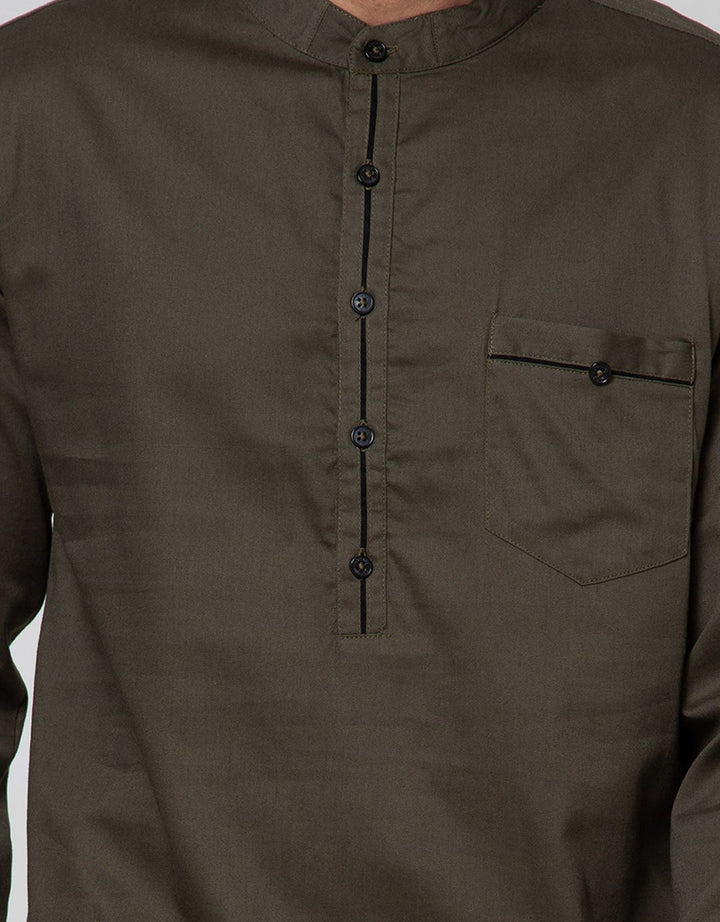 Details Long Sleeve Koko Gamis Twill Polos