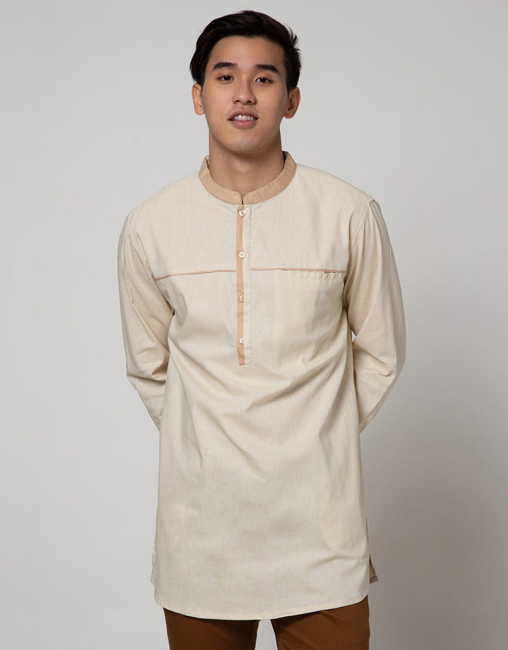 Details Long Sleeve Koko Gamis Linen