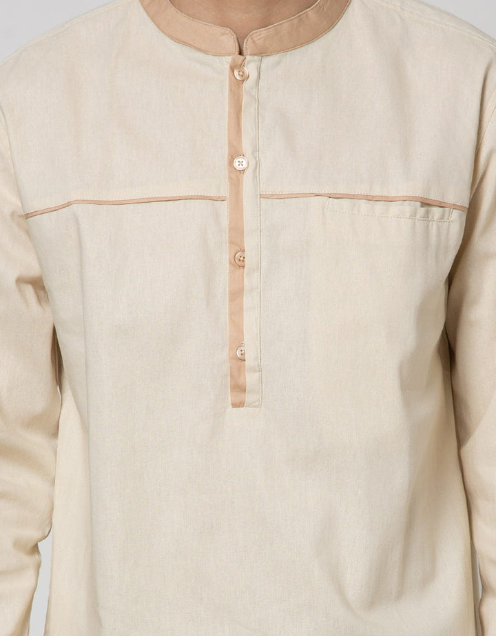 Details Long Sleeve Koko Gamis Linen