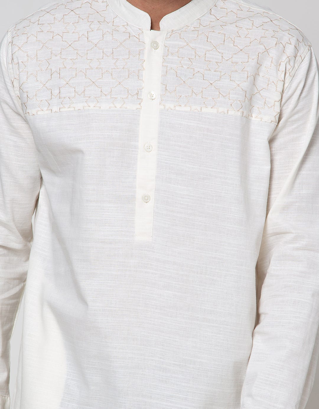 Details Long Sleeve Koko Gamis Slub Plain