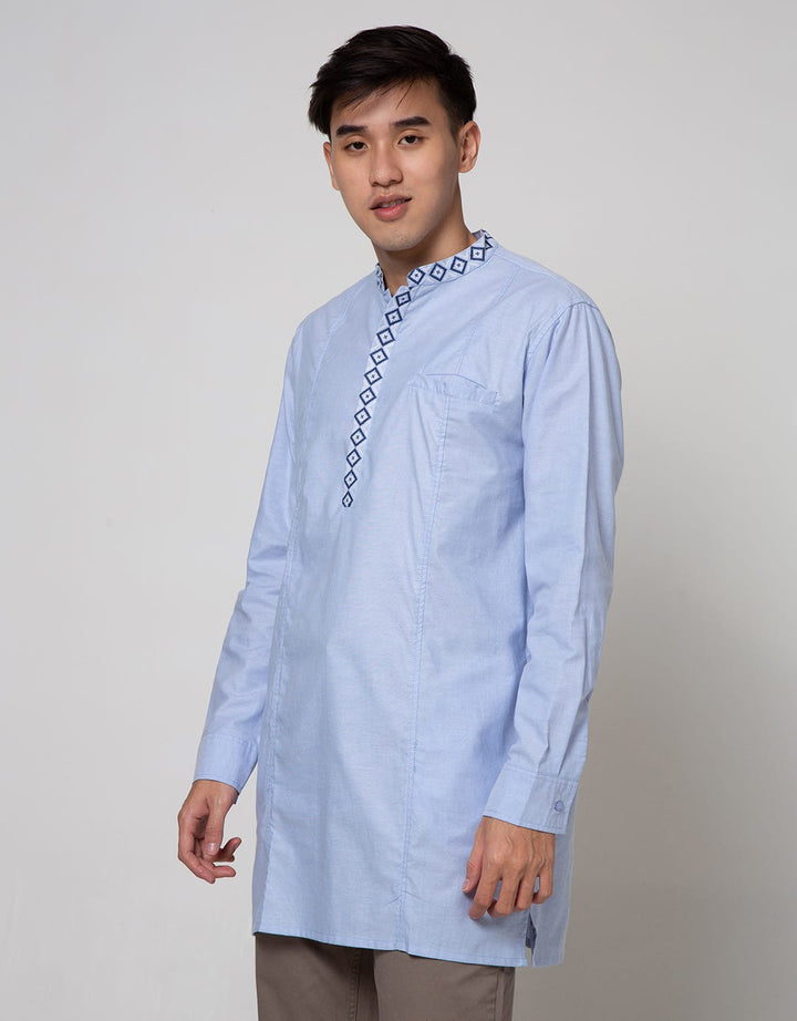 Details Long Sleeve Koko Gamis Chambray