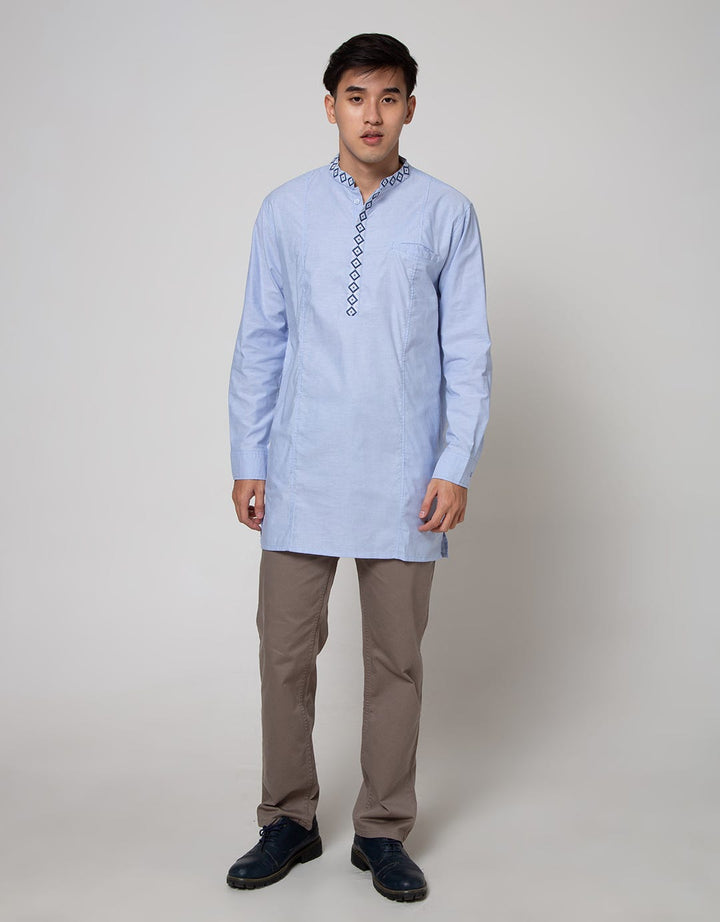 Details Long Sleeve Koko Gamis Chambray