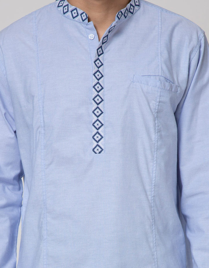 Details Long Sleeve Koko Gamis Chambray