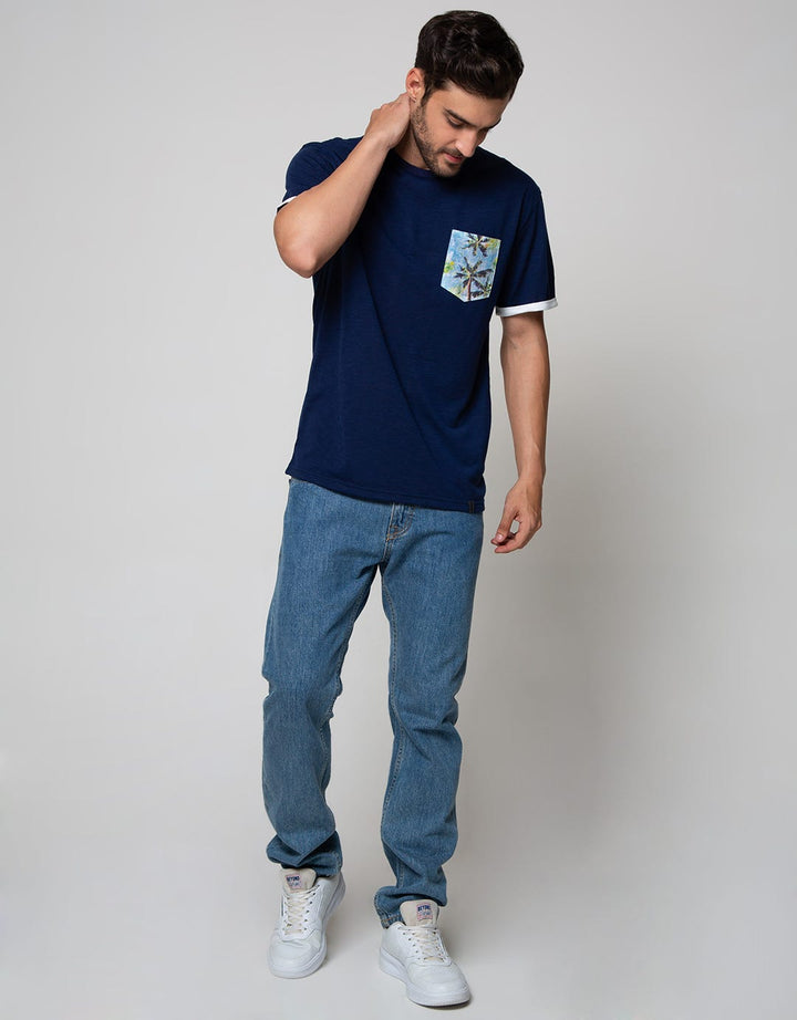 Details Short Sleeve T-Shirt Pocket Tee