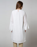 St. Yves Long Sleeve Midi Tunic Dress Embro V