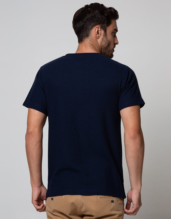 Details Long Sleeve T-Shirt Solid Texture Cotton