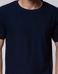 Details Long Sleeve T-Shirt Solid Texture Cotton