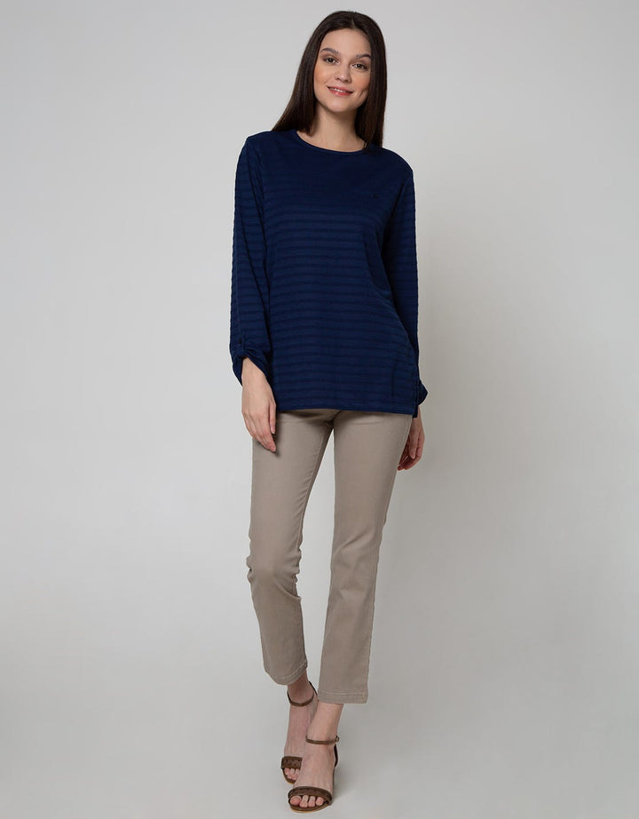 St. Yves Lengan Panjang  T-Shirt Knit Top