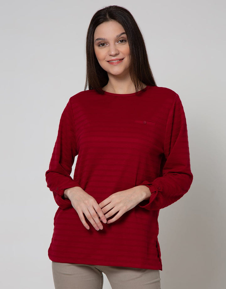St. Yves Lengan Panjang  T-Shirt Knit Top