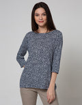 St. Yves Long Sleeve T-Shirt Rayon Print