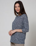 St. Yves Long Sleeve T-Shirt Rayon Print