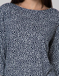 St. Yves Long Sleeve T-Shirt Rayon Print