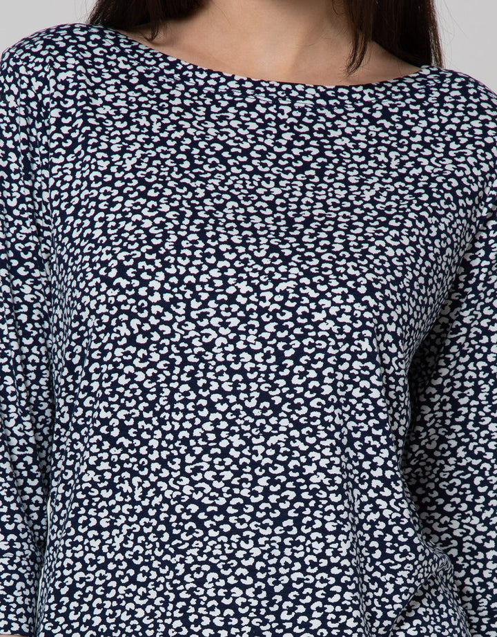 St. Yves Long Sleeve T-Shirt Rayon Print