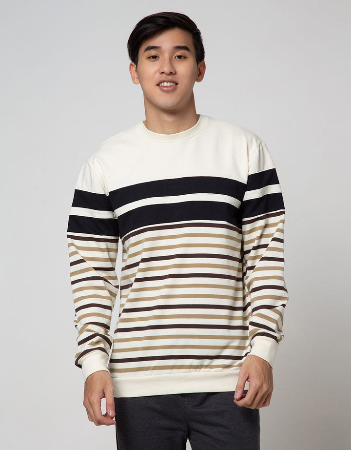 Details Sweatshirt Jumper Yarn Dye Stripe