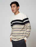 Details Sweatshirt Jumper Yarn Dye Stripe