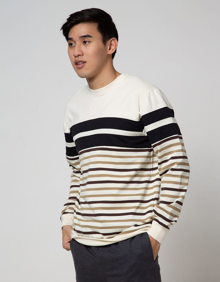 Details Sweatshirt Jumper Yarn Dye Stripe