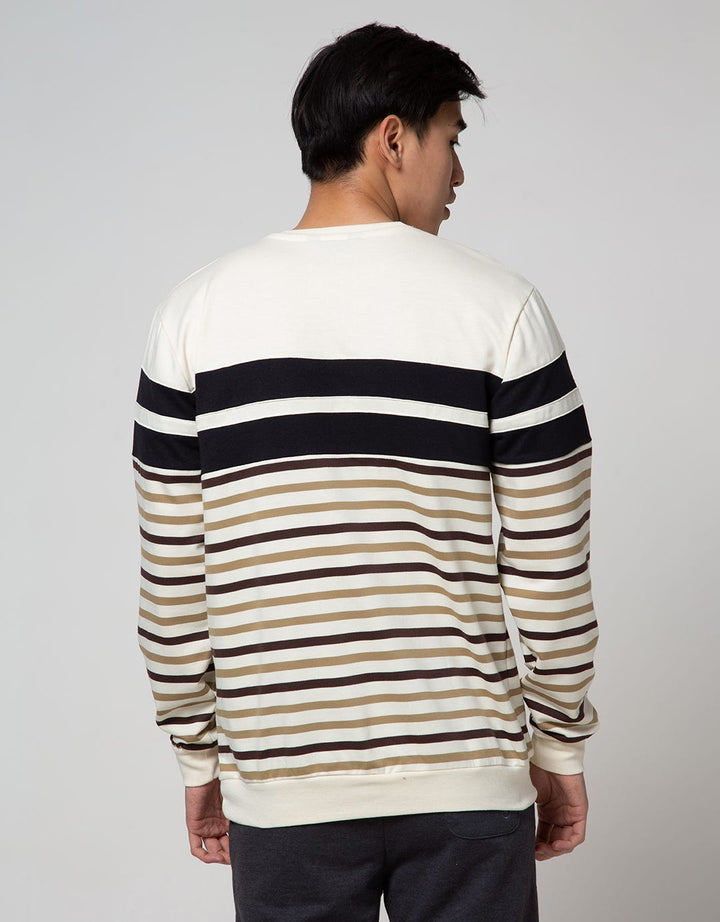 Details Sweatshirt Jumper Yarn Dye Stripe
