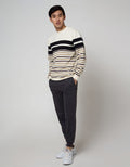 Details Sweatshirt Jumper Yarn Dye Stripe