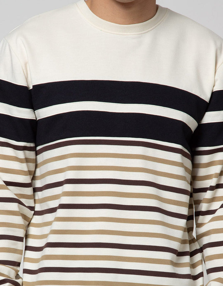 Details Sweatshirt Jumper Yarn Dye Stripe