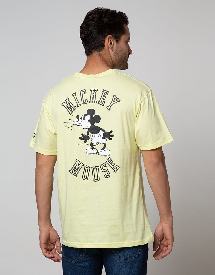 American Jeans Short Sleeve T-Shirt Tee Mickey Spit