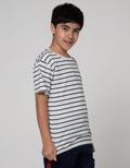 Nevada Short Sleeve T-Shirt Print Stripe Black With Pocket