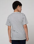 Nevada Short Sleeve T-Shirt Print Stripe Black With Pocket