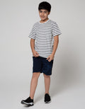 Nevada Short Sleeve T-Shirt Print Stripe Black With Pocket