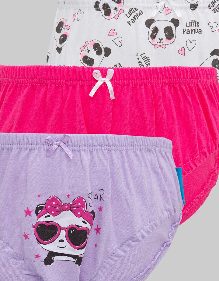 Kidz Too Brief Pack 3 Underwear Girl Little Panda