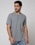 Cole Short Sleeve T-Shirt Henley Slub Kombinasi
